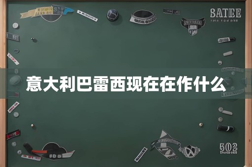 意大利巴雷西现在在作什么