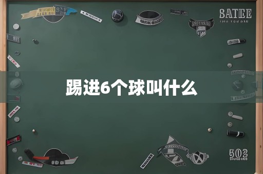 踢进6个球叫什么