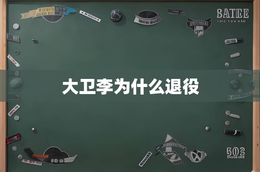 大卫李为什么退役