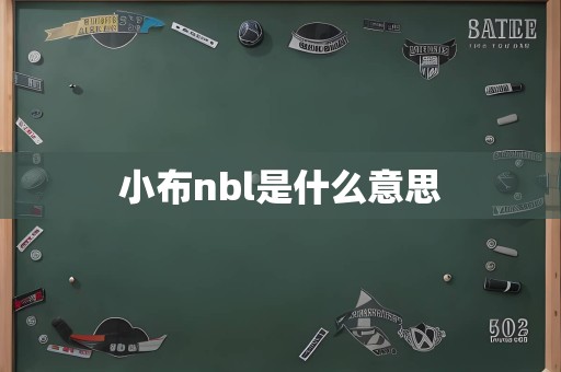 小布nbl是什么意思