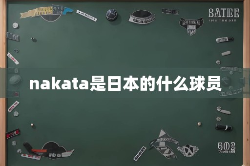 nakata是日本的什么球员