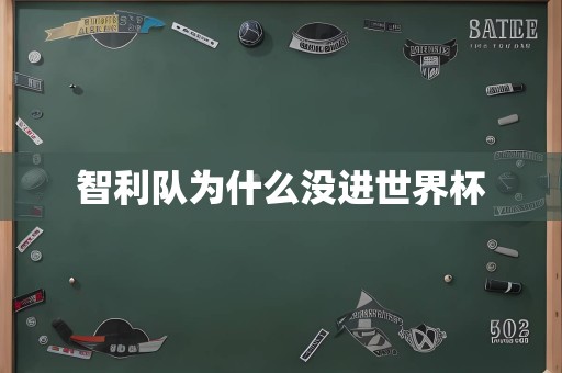 智利队为什么没进世界杯