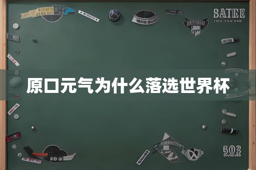 原口元气为什么落选世界杯