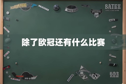 除了欧冠还有什么比赛