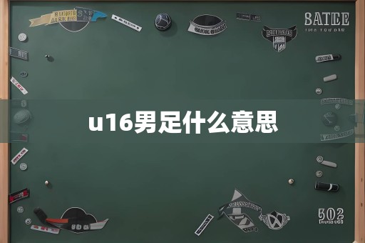 u16男足什么意思