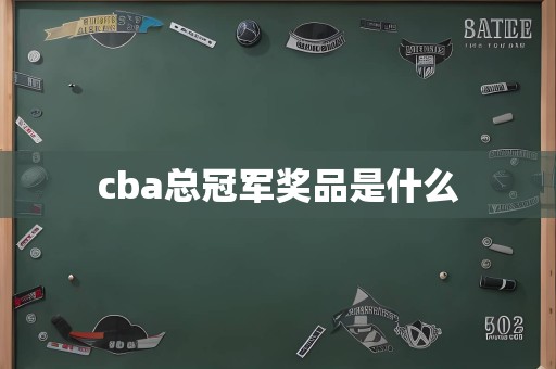 cba总冠军奖品是什么