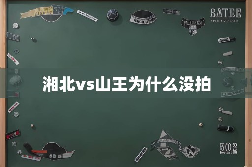 湘北vs山王为什么没拍