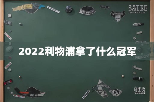 2022利物浦拿了什么冠军