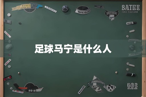 足球马宁是什么人