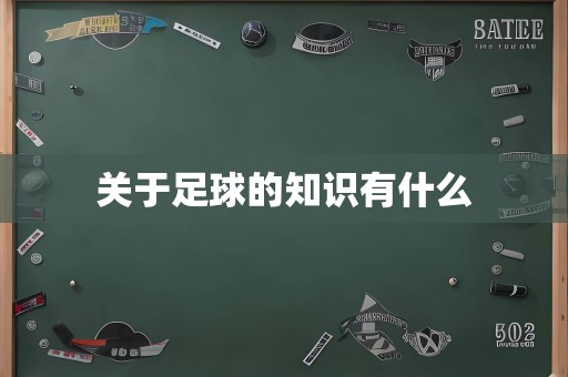 关于足球的知识有什么
