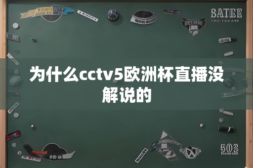 为什么cctv5欧洲杯直播没解说的