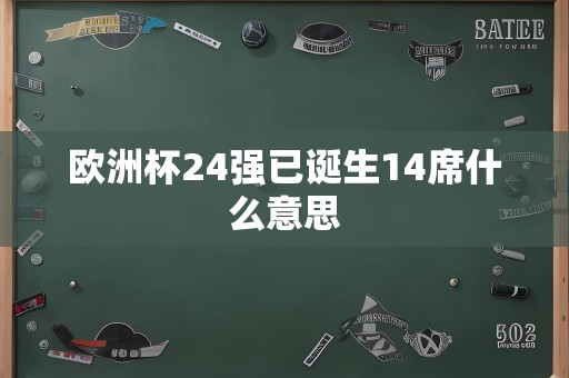 欧洲杯24强已诞生14席什么意思