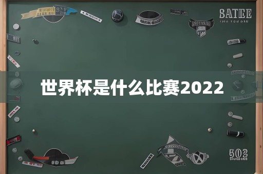 世界杯是什么比赛2022