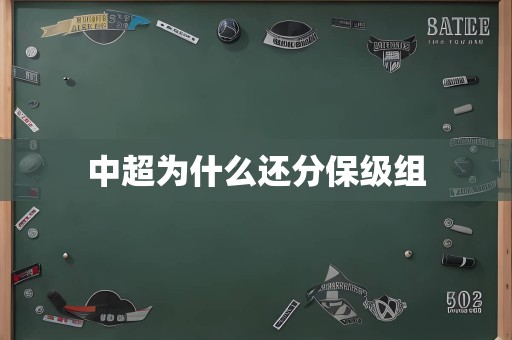 中超为什么还分保级组