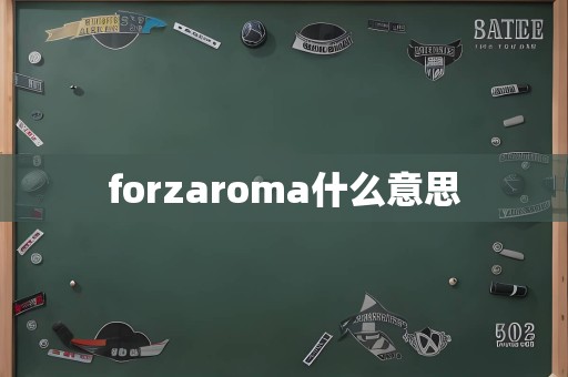 forzaroma什么意思