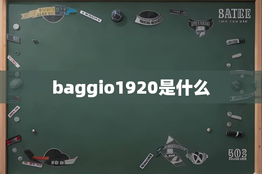 baggio1920是什么