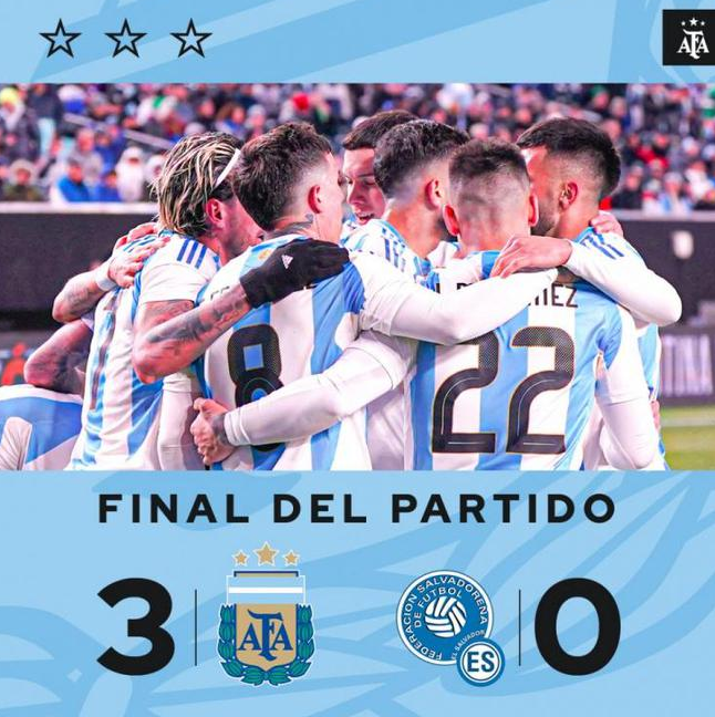 友谊赛-阿根廷3-0萨尔瓦多，恩佐、洛塞尔索、罗梅罗分别建功