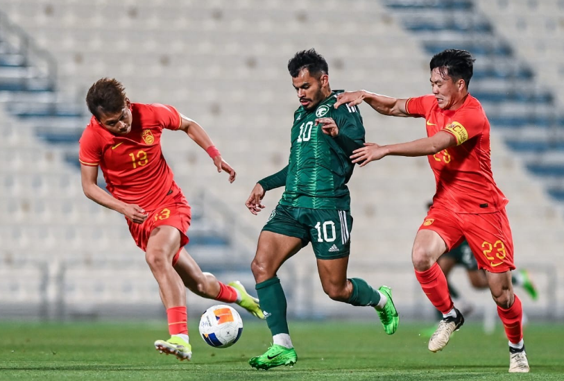 国奥二番战0-2沙特U23，两场热身赛均负于对手