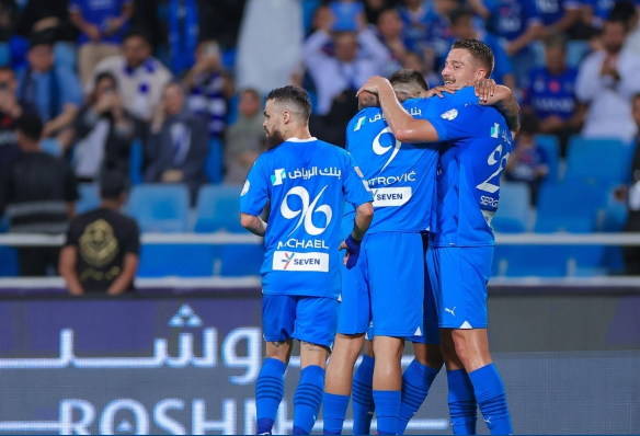 沙特联-利雅得新月4-1哈森姆提前3轮联赛夺冠，米特罗维奇双响