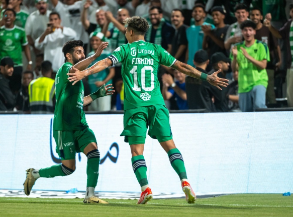 沙特联-吉达国民2-1逆转利雅得青年，凯西建功，菲尔米诺制胜