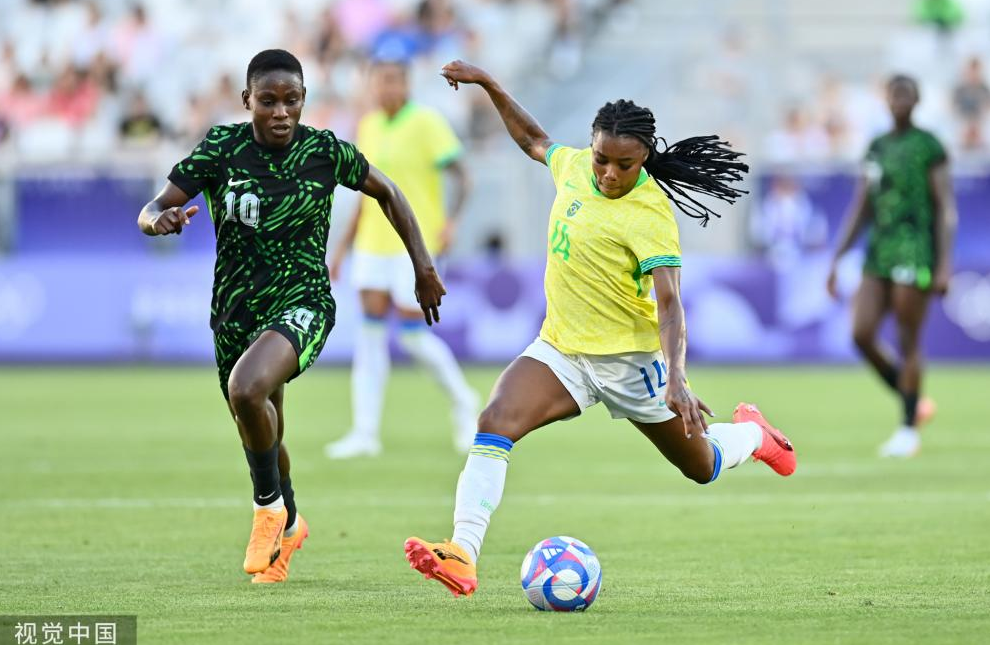 奥运会-巴西女足1-0尼日利亚女足，加布里埃拉制胜