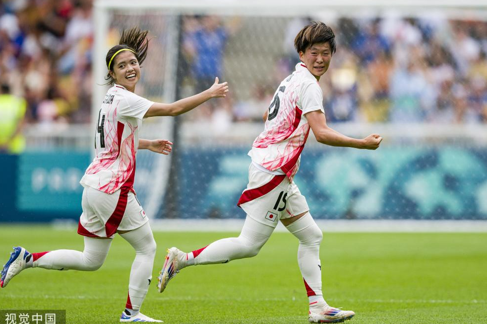 奥运会-日本女足2-1逆转巴西女足，谷川萌萌子建功，熊谷纱希点射