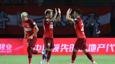 中超-贺惯破门 河南队1-0山东泰山迎联赛两连胜